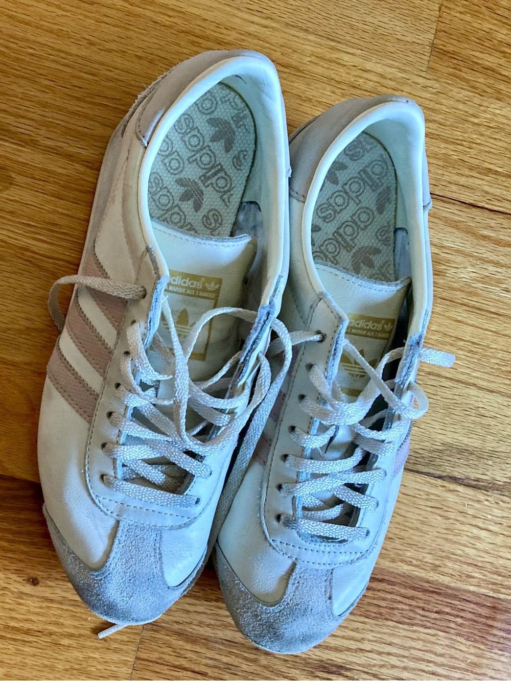 adidas Kids White and Light Gray Sneakers